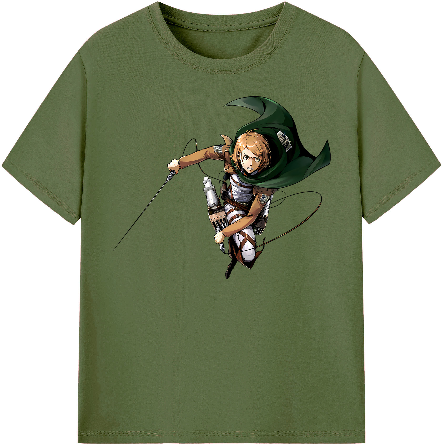 （画像用） 進撃の巨人 ペトラ·ラル Attack on Titan Petra Rall 綿100％半袖Tシャツ（フロントプリント）